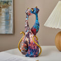 Nordic-Style Abstract Resin Cat Ornament