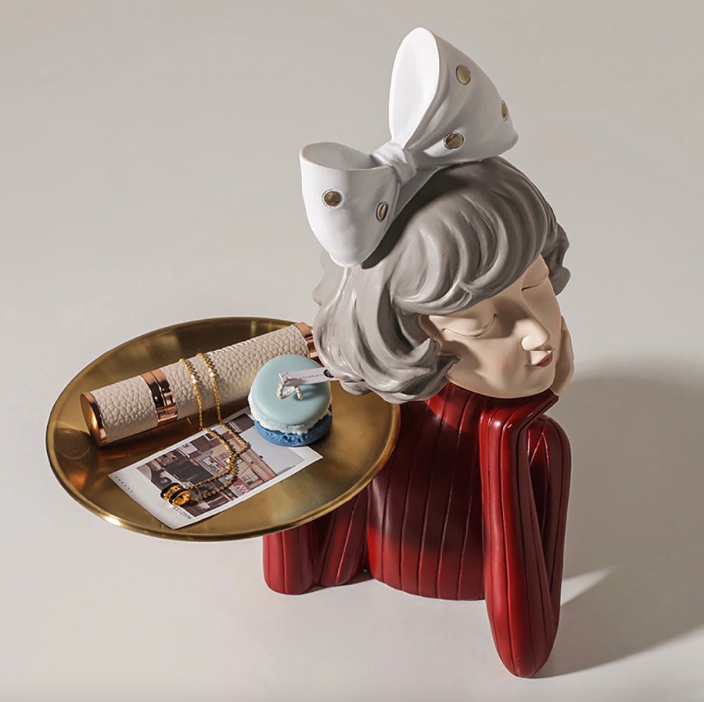 Cute Nordic Resin Balloon Girl Ornament