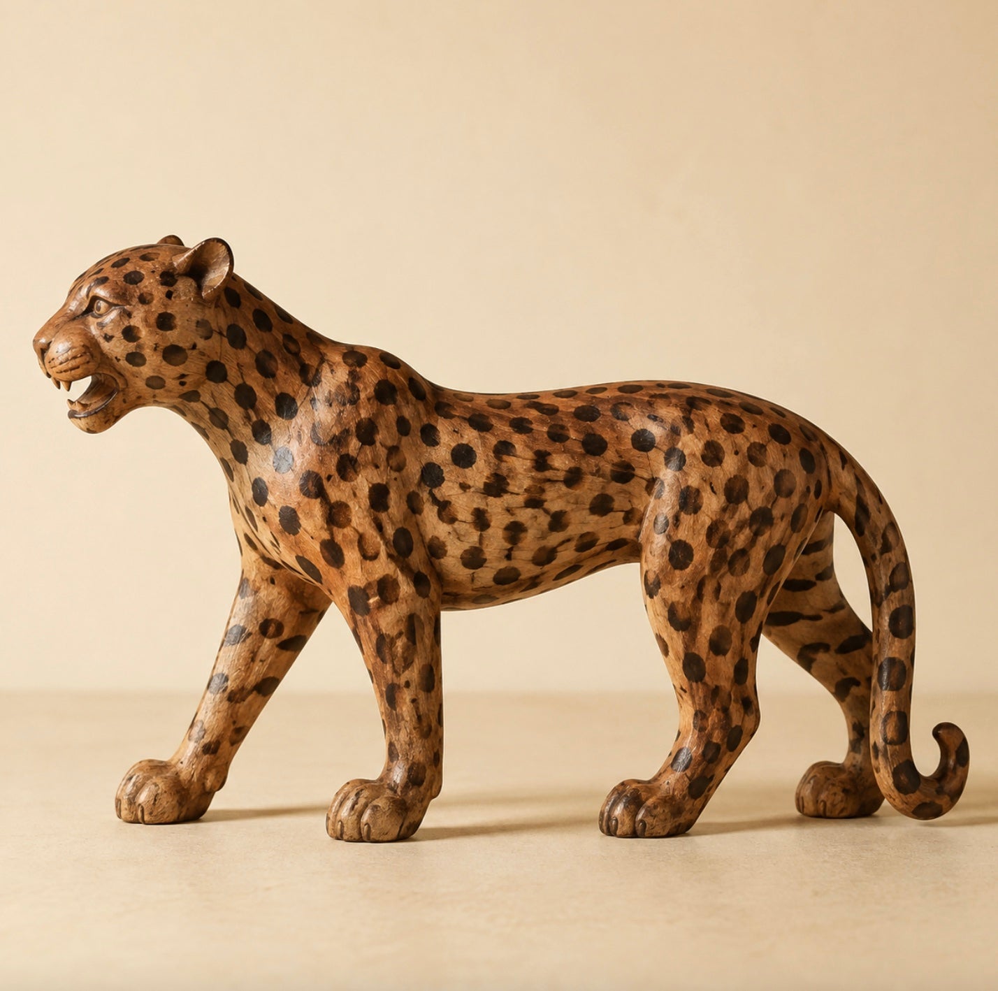 African Wood Carved Art Deco Wall Décor