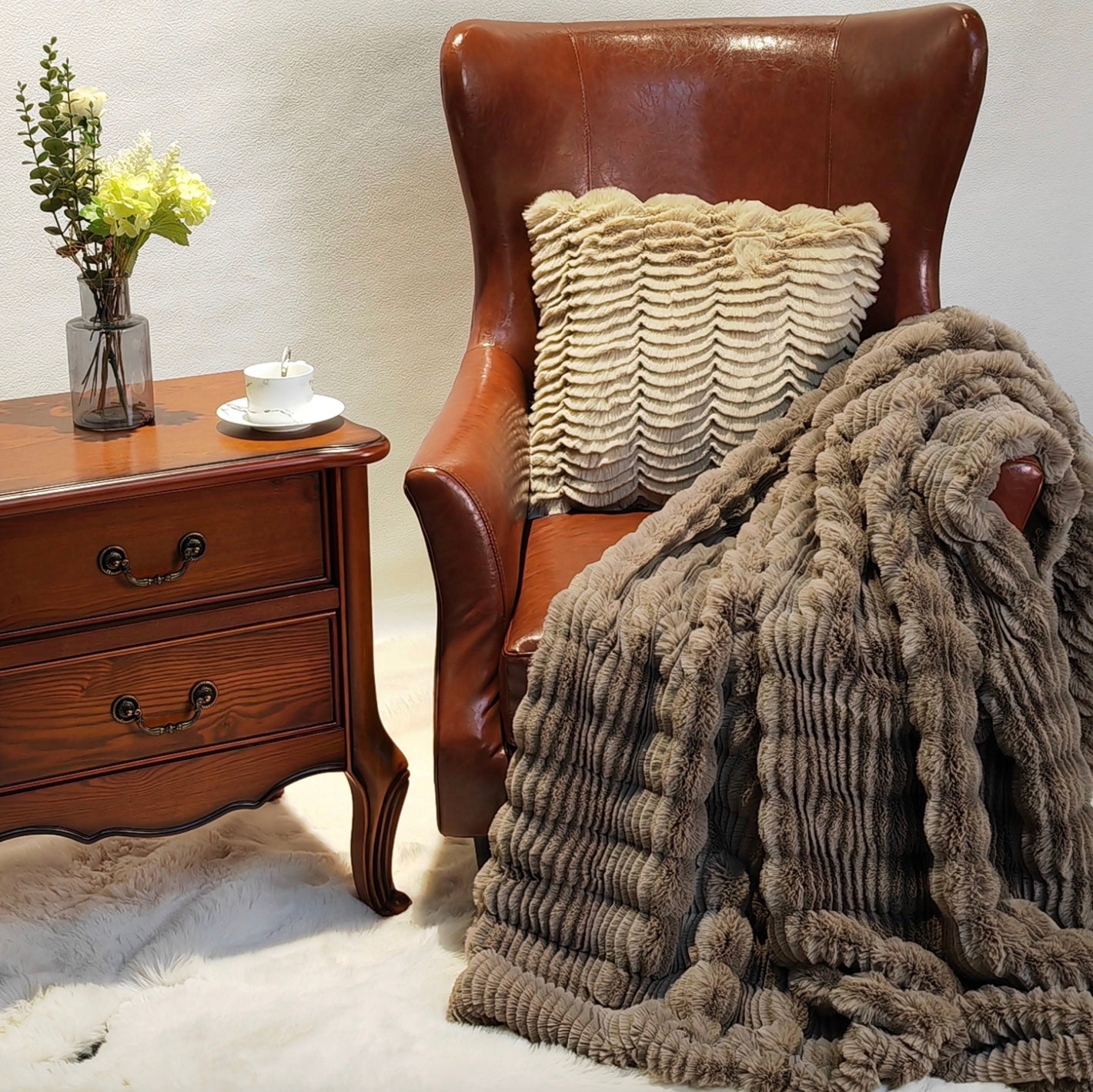 Luxury Plush Soft Faux Fur Home Décor