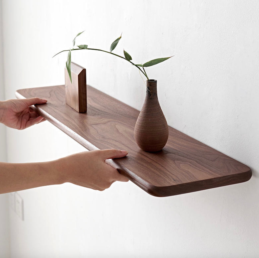Custom Black Walnut Floating Shelf
