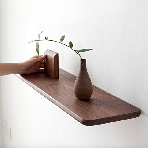 Custom Black Walnut Floating Shelf