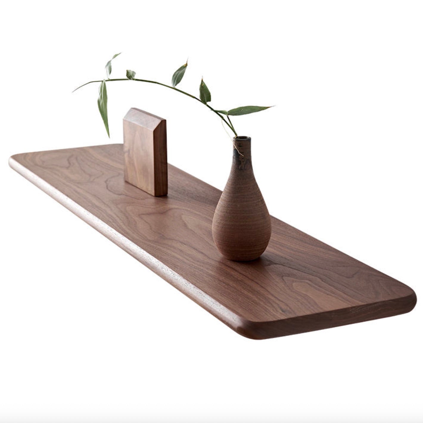 Custom Black Walnut Floating Shelf