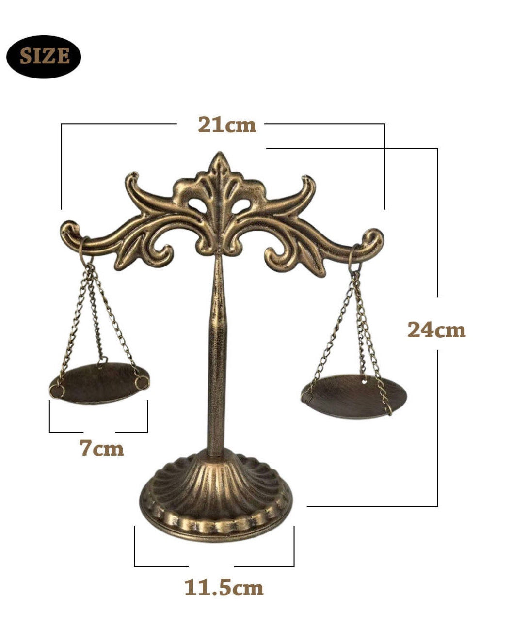 European Retro Wrought Iron Balance Scale Décor