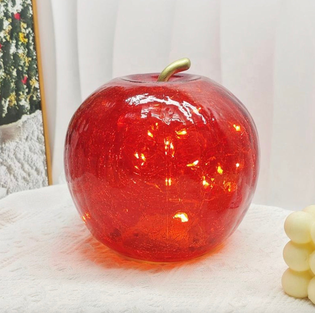 Red Apple with 20-Fold LED Decorative Light